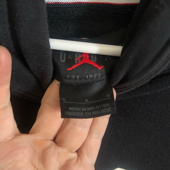 Jordan Black Hoodie with White Graphic - Picture 3 of 4